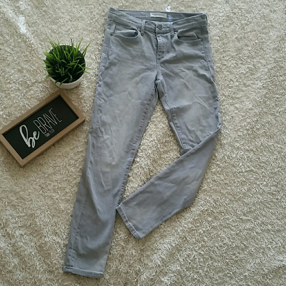 Banana Republic grey skinny ankle jeans - Picture 1 of 3